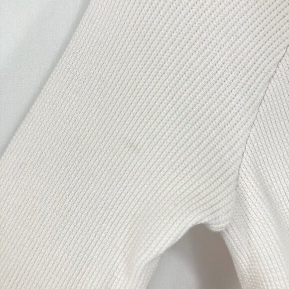 🔥 3/$15🔥Vintage V-Neck Embroidered Thermal Top Y2K Babydoll School Cottage XS - Picture 5 of 9